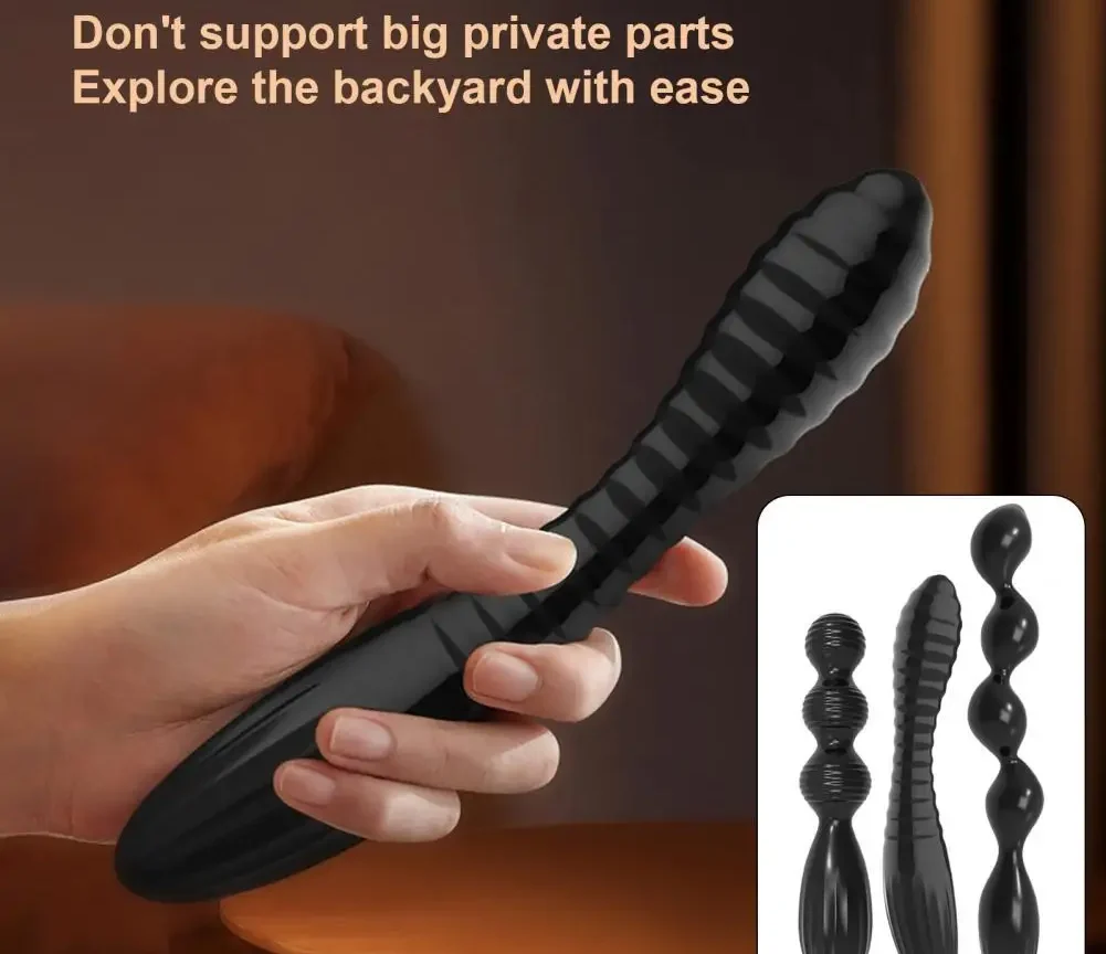 Anal Plug Deep Insertion Easy Clean TPE Butt Beads Prostate Toy for Adult Various Styles Sex Toys for Women Body Massager