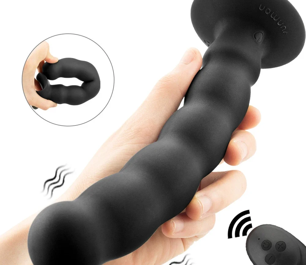 Vibrator Wireless Prostate Massage Stimulator Vibrator Sex Toys Men's Butt Plug Sucker  Sex Shop