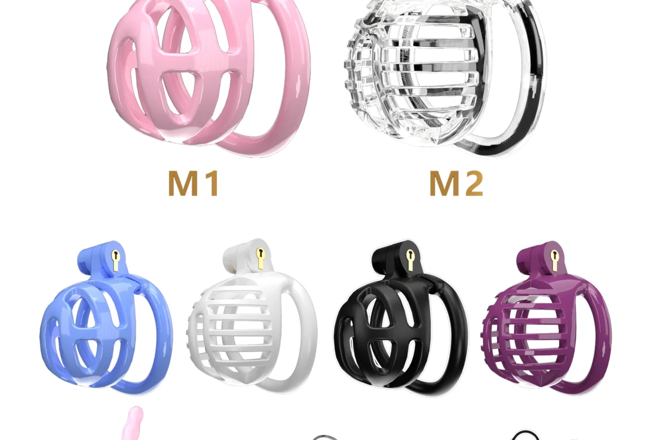 Bdsm Super Mini Cobra Chastity Cage Devices Pink/Black Penis Lock with 5 Size Cockrings Men Cuckold Lockdown Adult Sex Toys