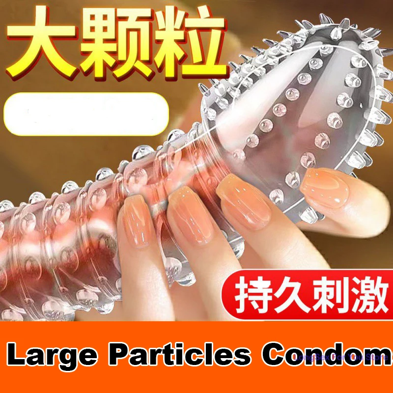 Special Condoms Adult Man Sensation Female G-spot Vaginal Stimulation Sophora Viciifolia Spike Penis Sleeve