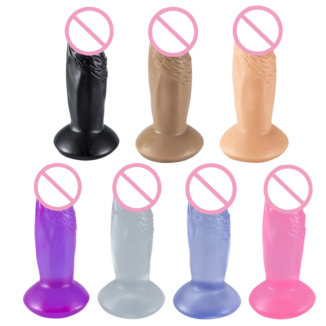 Mini Simulation Dildo Silicone False Penis small Anal Plug Butt Adult supplies Men Women Soft Silicone Masturbator Sex Toys